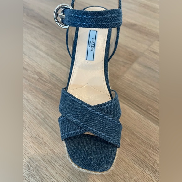 Prada Denim Espadrille wedge - Picture 4 of 5